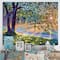 Designart - Tree By River First Rays Of Afternoon Sun - Farmhouse Canvas Wall Art Print